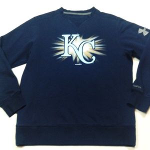 Under Armour storm crewneck mlb KC royals sweater